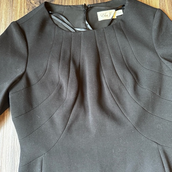 Eliza J black pleated top fit and flare dress size 8 NWT - Picture 2 of 10